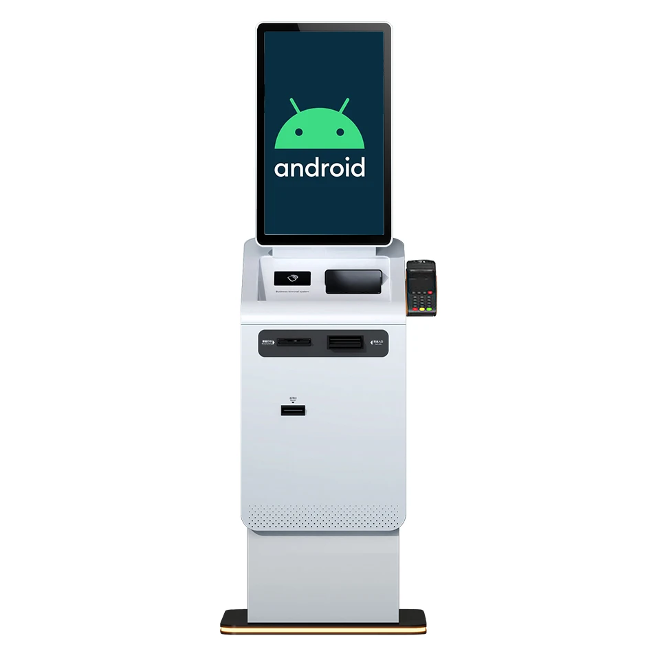 Airport Hospital Hotel Self Payment Kiosk For Check In Currency Exchange Cash Recycler