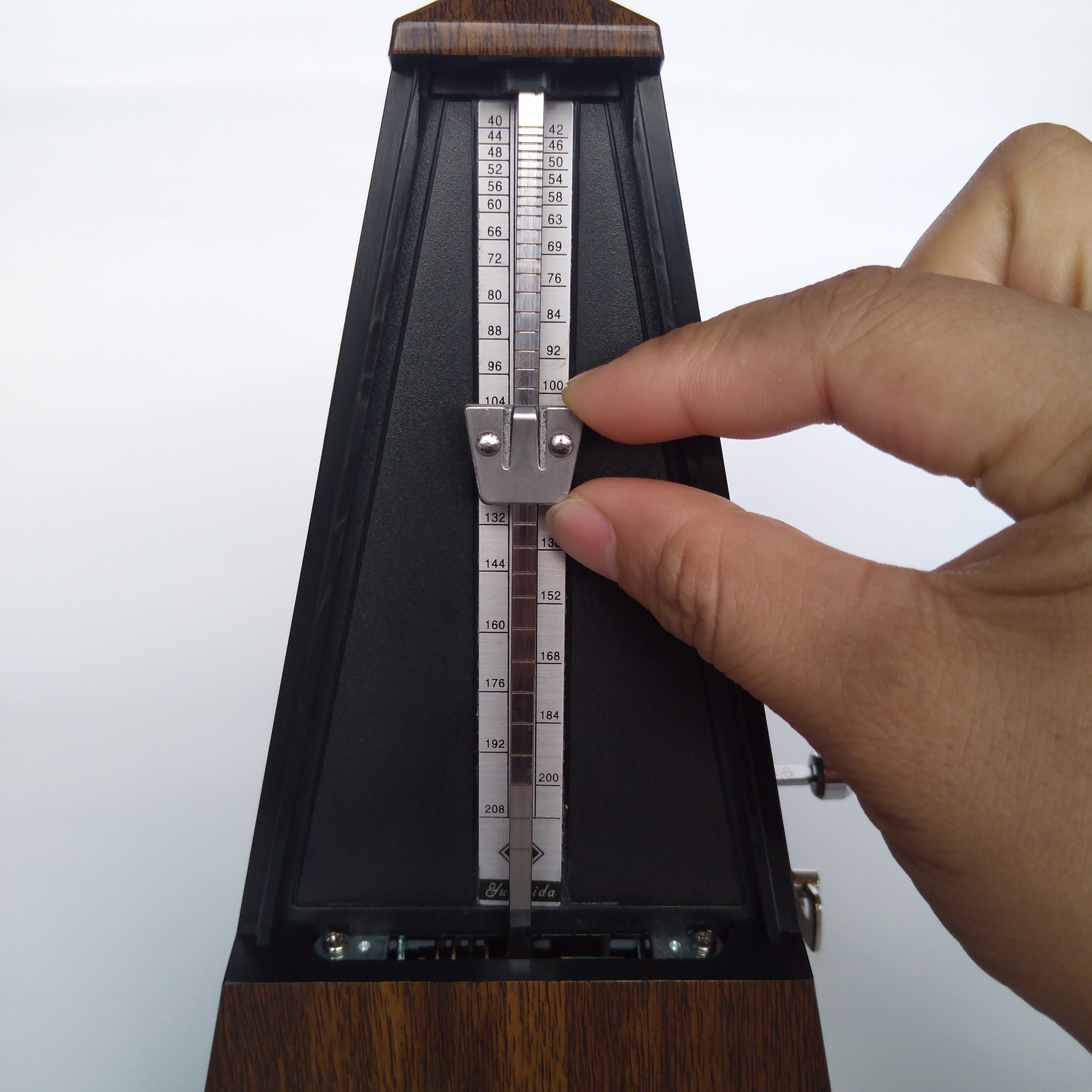 OEM classic scale board piano guitar violin practice rhythm mechanical metronome Black White Pink Red Tranparent Wood