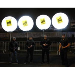 Custom Inflatables Walking Backpack Balloon With Light For Advertising