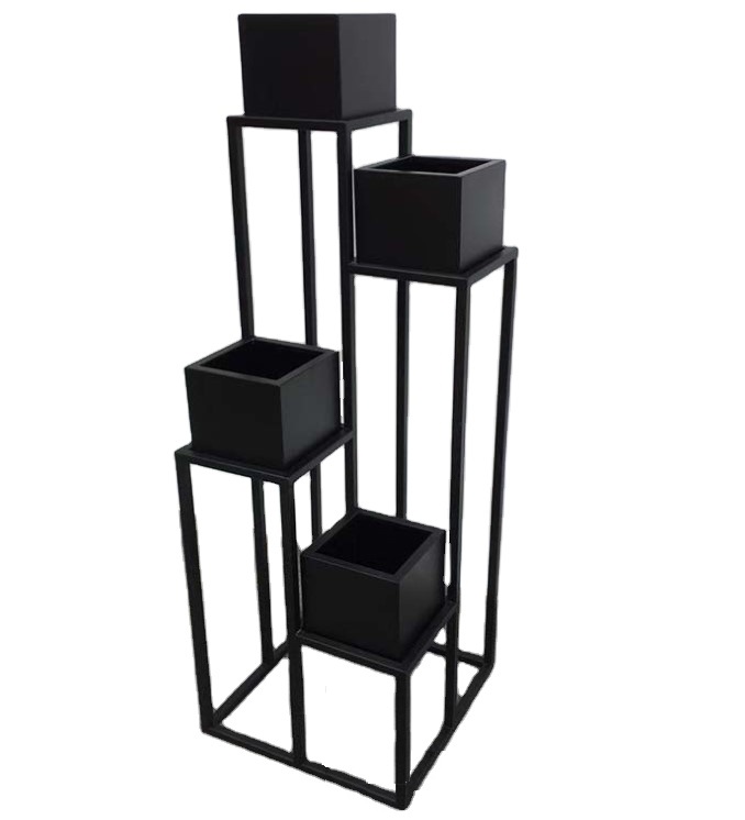 Wholesale home garden metal flower pot rack metal flower stand