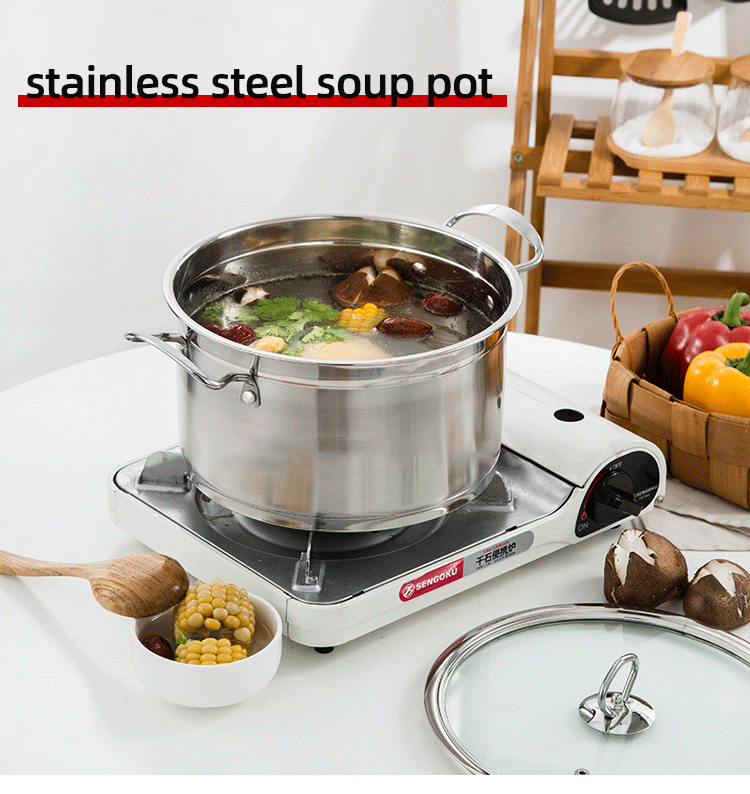 Mirror Polished Stock Pot Induction Soup Pot For Cooking