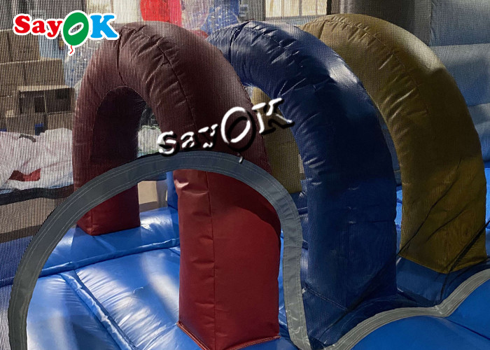 Dino Stroll Inflatable Bounce House Slide With Ball Pit Pool