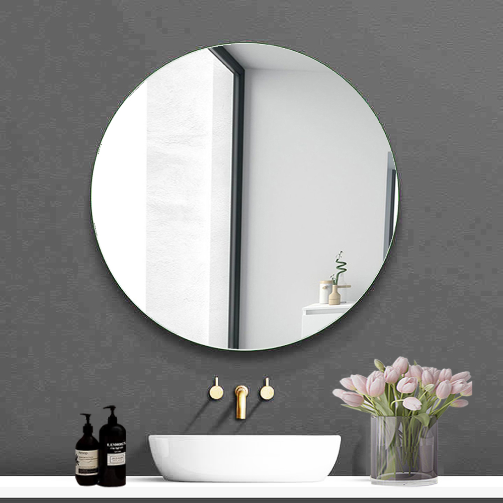 Adhesive Wavy Full Length Half Round Bedroom Wall Mirror for Modern Home Decor Design