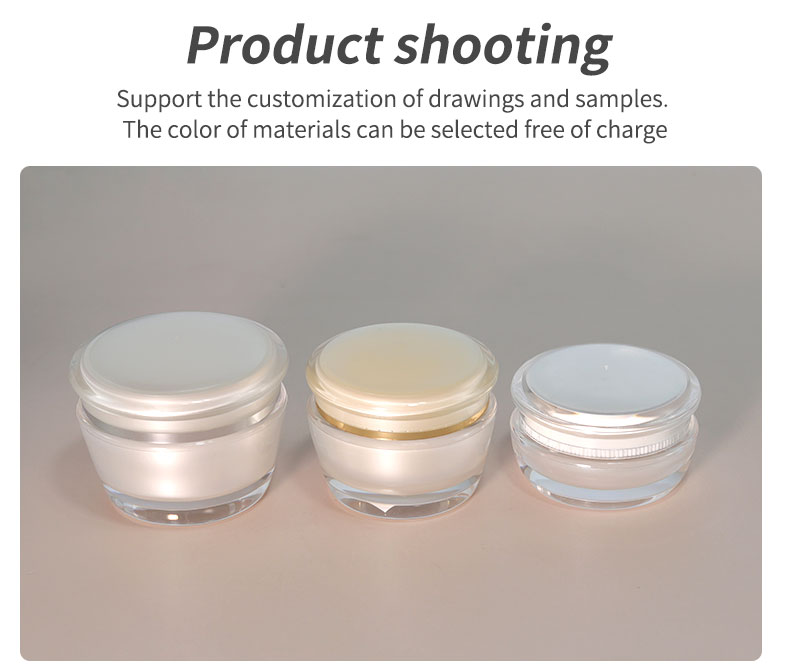 Acrylic Collar Material 20ml Airless Bottle for Cosmetic Packaging and Skin Care Products