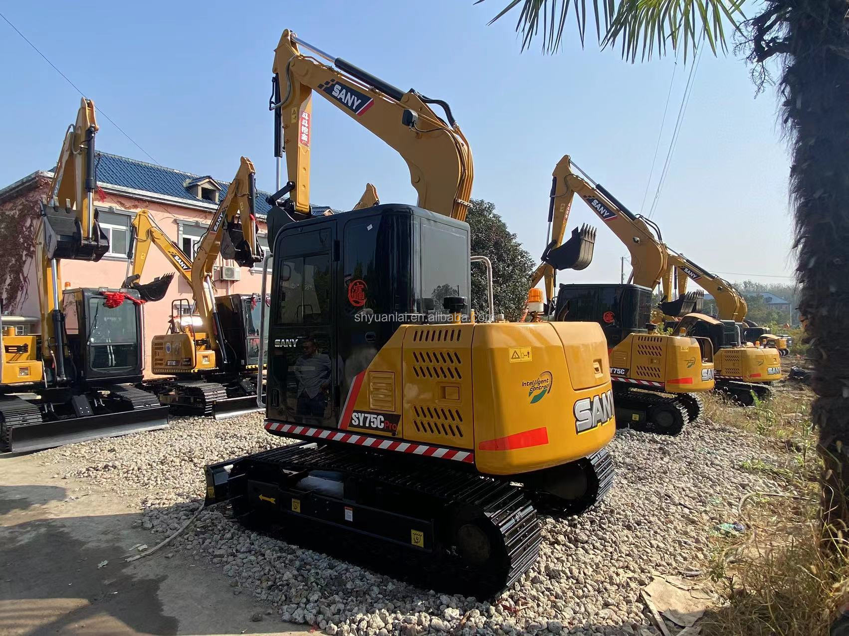 Used SANY SY75c excavator SANY excavator SY75, SANY mini excavator hot sale in stock FOR SALE