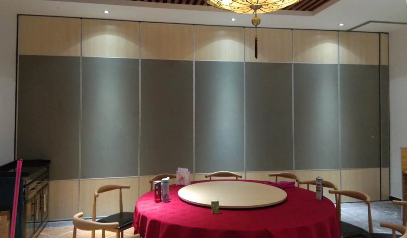Acoustic Movable Partition Walls , Hanging System Restaurant Room Dividers