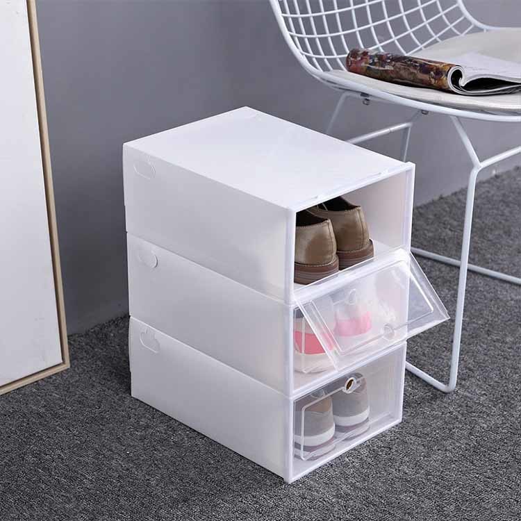 Odorless Detachable Household Shoe Box Square PP Plastic Multiscene Use Practical