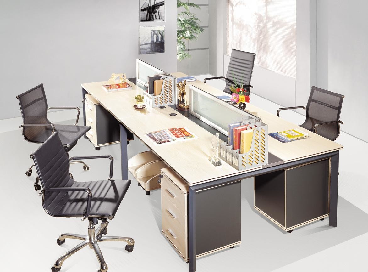Steel Frame Universal Workstation Computer Table Furniture For 2 - 6 Person
