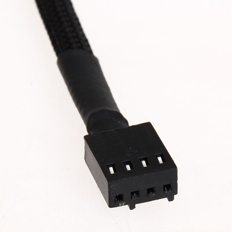 Fan female to Fan Female cable extension 60cm long Blac k colour.
