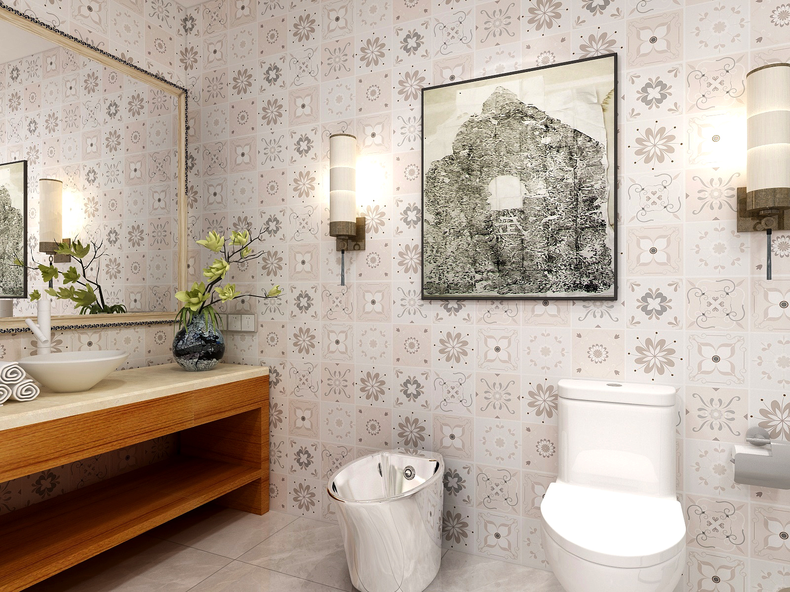 Self Aid Restroom Decor Art Self Adhesive Mosaic Tile Wallpaper Sticker