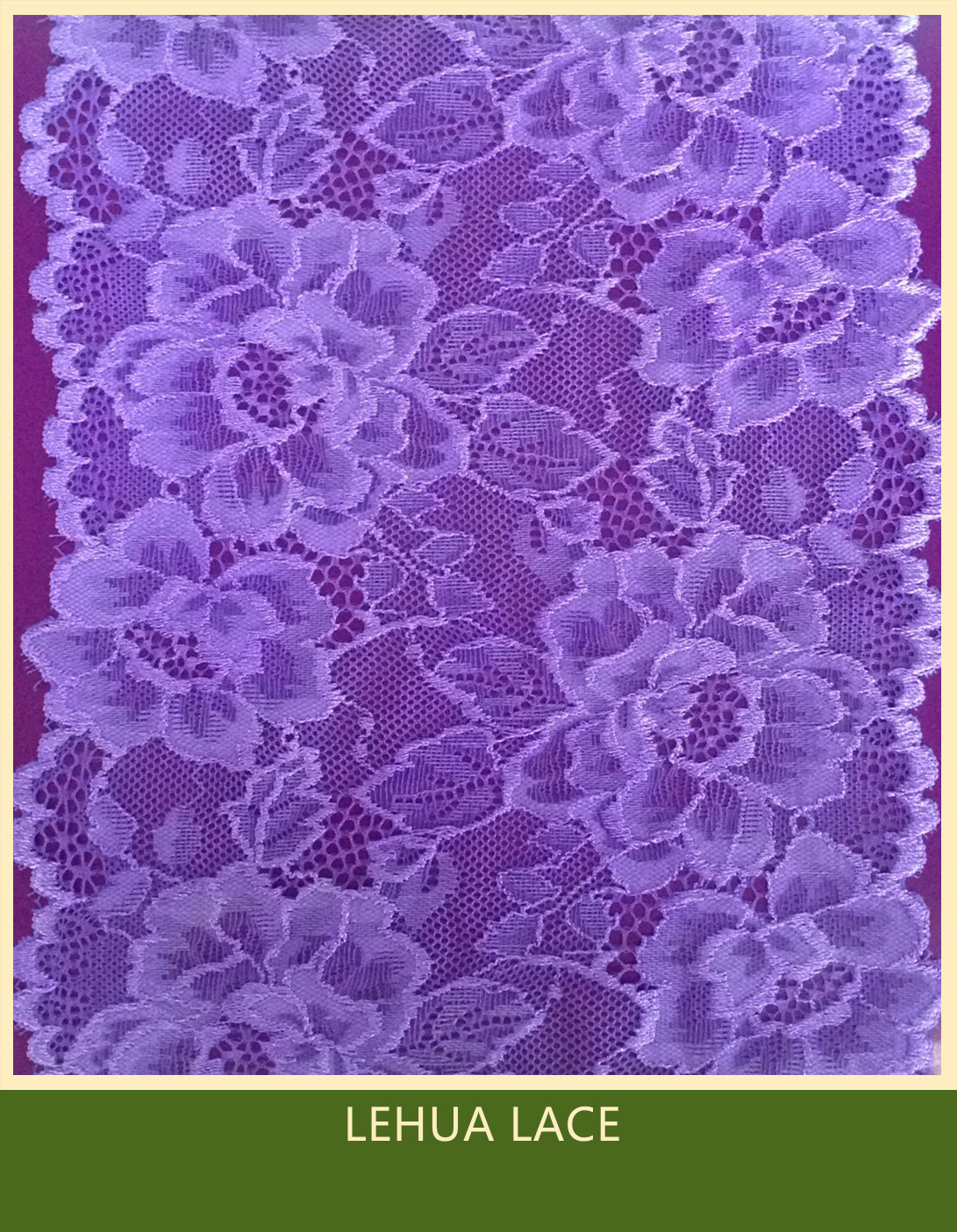 Hot Selling and nice quality Nylon Spandex Stretchy Brazil Lace from China