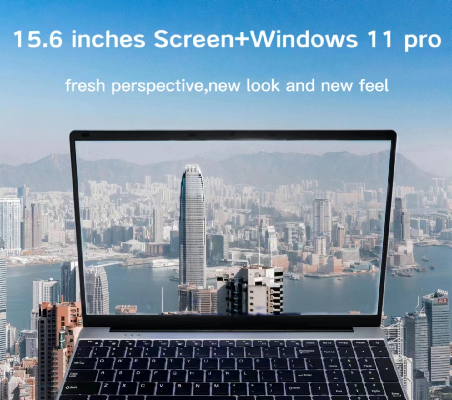 15.6inch Slim Business Notebook Laptops with Quad Core Processor and Intel N95 RAM 16GB Plastic Body Material