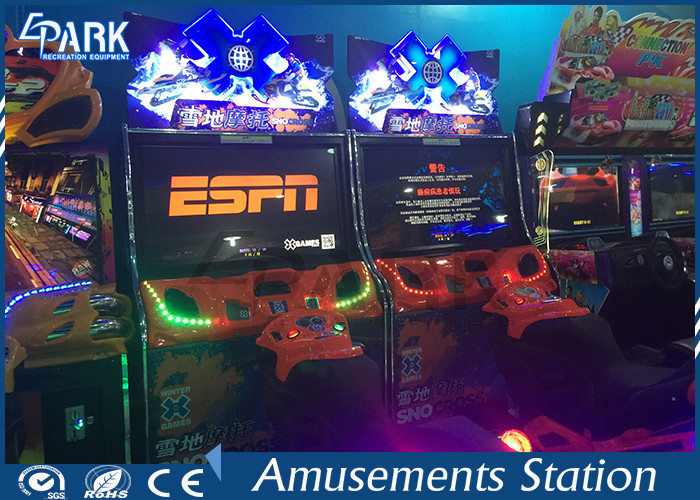 Indoor Electronic Equipment Snow Moto Racing Game Machine For Game Center