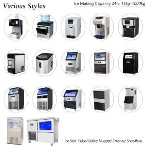 Stainless Steel Ice Cube Maker 100kg Ice Output/24 Hours Perfect for Restaurant