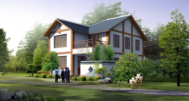 Multi Layer Light Steel Villa House Architectural Design Customized Prefabricated