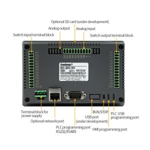 Pluggable Terminals HMI PLC All In One Rechargeable 64MB RAM Clock