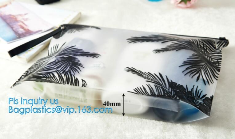Zip lockkk bag with handle & slider, reclosable pvc clear plastic slider Zip lockkk bag, Reusable slider white small nylon cle