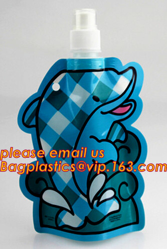 Customized Climbing Printed BPA Free Foldable T-shirt Shaped Bottle Collapsible Water Bottle Bag,250ml-600ml Foldable Co