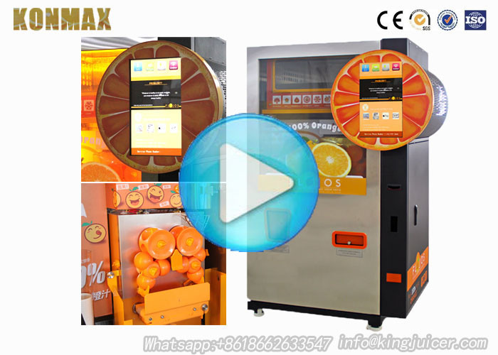 Automatic Orange Juice Vending Machine Payment With Coin Cash Credit Card Alipay Wechat