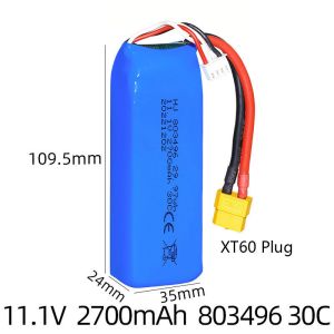  2700mAh Ebike UPS Carts Lithium RC Batteries Toys 11.1V Solar Systems Manufactures