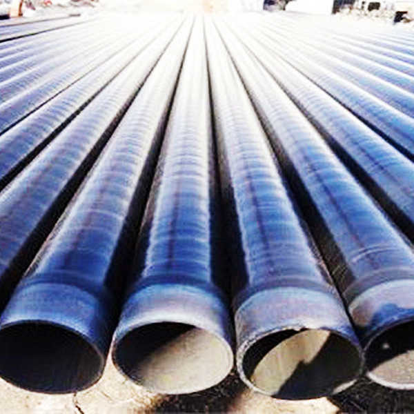 Water Supply Engineering Saw Steel Pipe Antirust Paint Coating 120 Inch