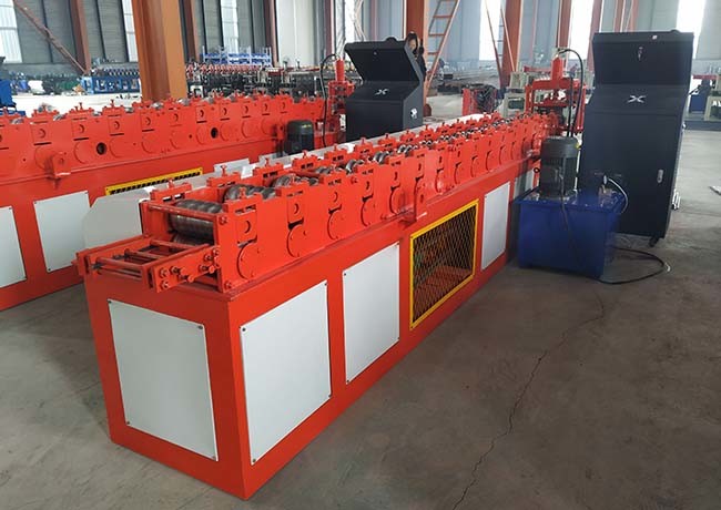 High Strength Steel Frame Roll Forming Machine , Corrugated Roller Shutter Door Machine