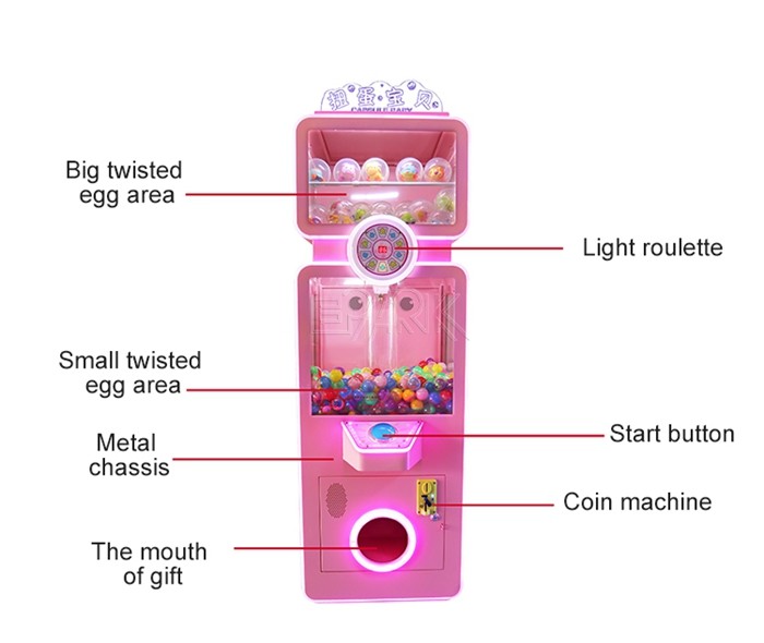 High Quality Twisted Egg Baby Gashapon Gift Prize Electronic Gift Game Machine