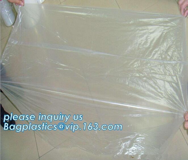 Square Bottom 4mil Clear Pallet Cover, square bottom bag on roll pallet cover bag, Polyester Pallet Cover Bags, Pallet T