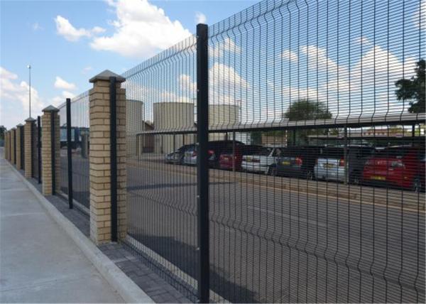 358 High-Security Weld Wire Fence, Powder Painted Mesh Fence Panels RAL 6005,