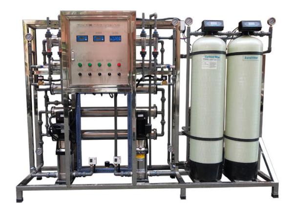 500LPH MMF ACF Double Stage Ultrapure Water System For Hospital Hemodialysis
