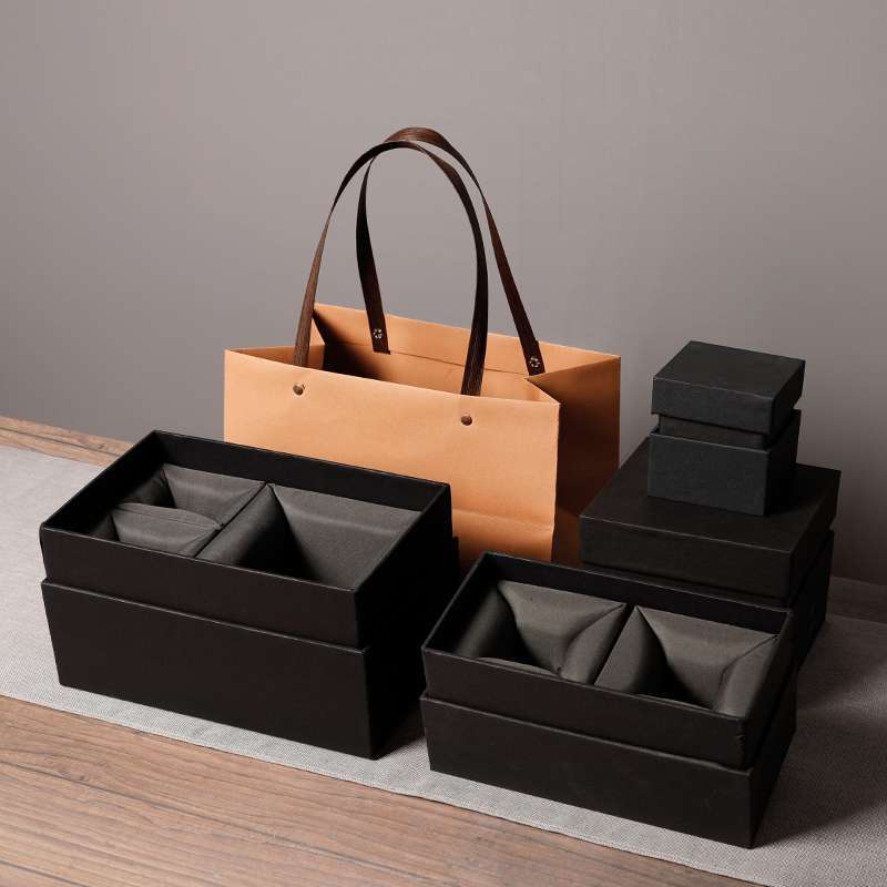 Custom Print Light Luxury Mug Tea Cup Sets Gift Box Ceramic Coffee Cups Gift Packaging Box