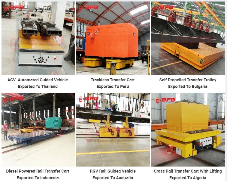 Large Mold Trackless Transfer Carriage Motorized Transfer Cart Manufacturer