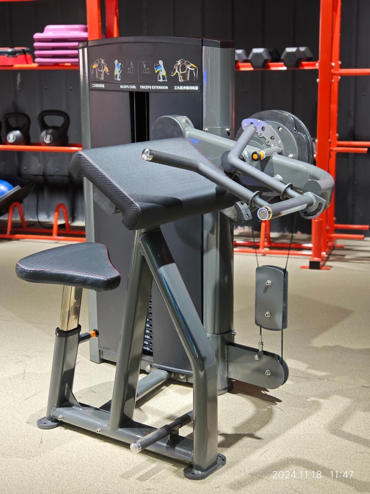 Commercial Gym Equipment Pin Loaded Training Seated Bicep&triceps Dual Function Fitness Equipment