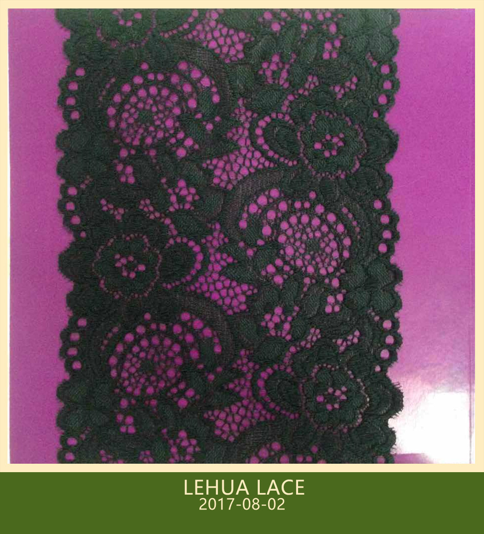 Hot Selling and nice quality Nylon Spandex Stretchy Brazil Lace from China