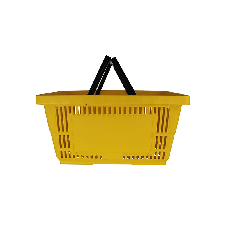 Reusable Plastic Shopping Basket For Retail Store 28L 35L 45L Capacity
