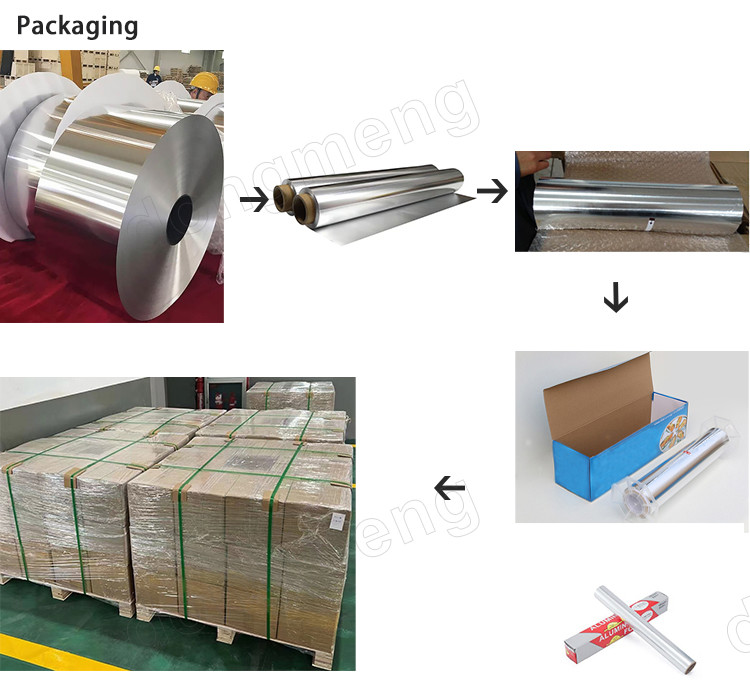 Household Aluminium Foil Roll With Holes 0.25 Mm 0.05 Mm