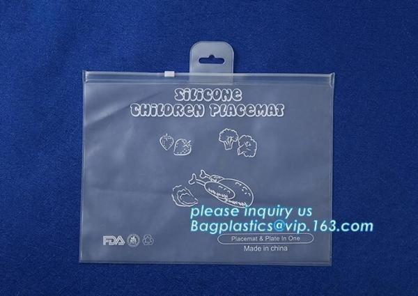 Biodegradable Customised printing Clear PVC Cosmetic Standup Ziplock Pouch