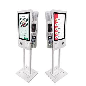 24" Double Sided Terminal Self Service Order Kiosk With POS Bracket