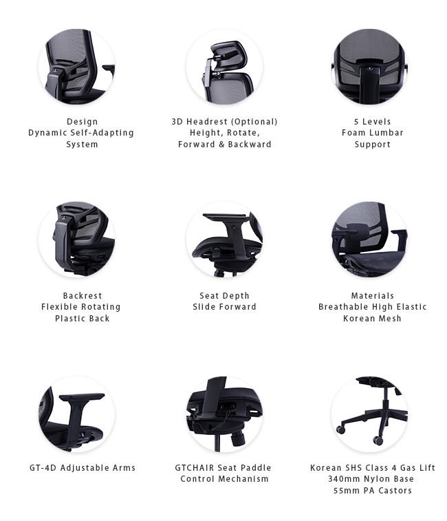 InFlex Red Mesh Ergonomic Chair Home Office Task Chair Computer Mesh Office Chairs 2