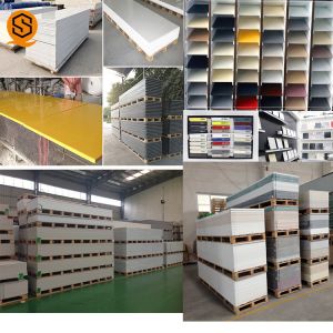 Impact Resistant Solid Surface Sheet Slab Cladding 6mm 12mm Thickness