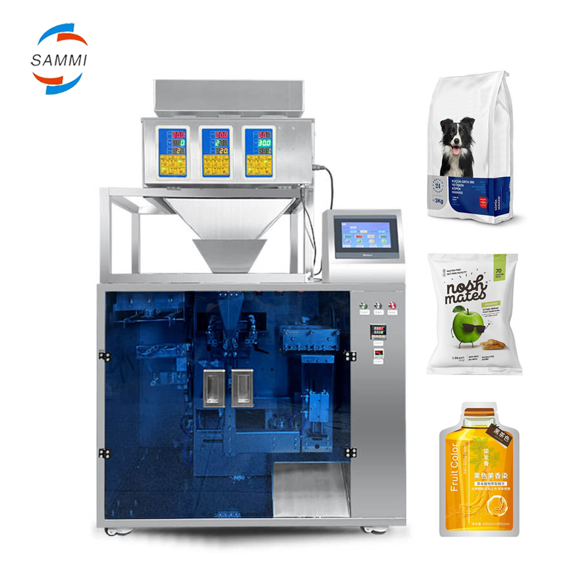 Automatic Granule Bag Packing Machine Multi-Function Prefabricated Zipper Bag