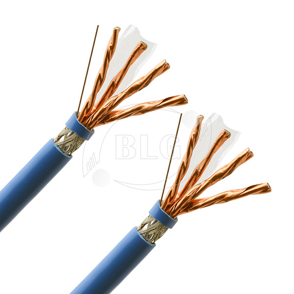 PVC Jacket Blue Cat 7 Lan Cable For Network Wiring Structure High Speed