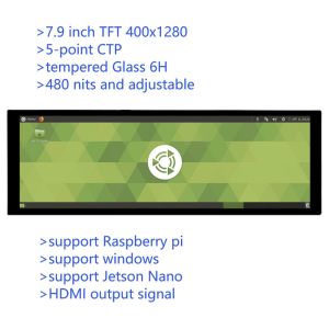 7.9 Inch Bar Type IPS Capacitive Touch TFT Monitor with HDMI Output for
