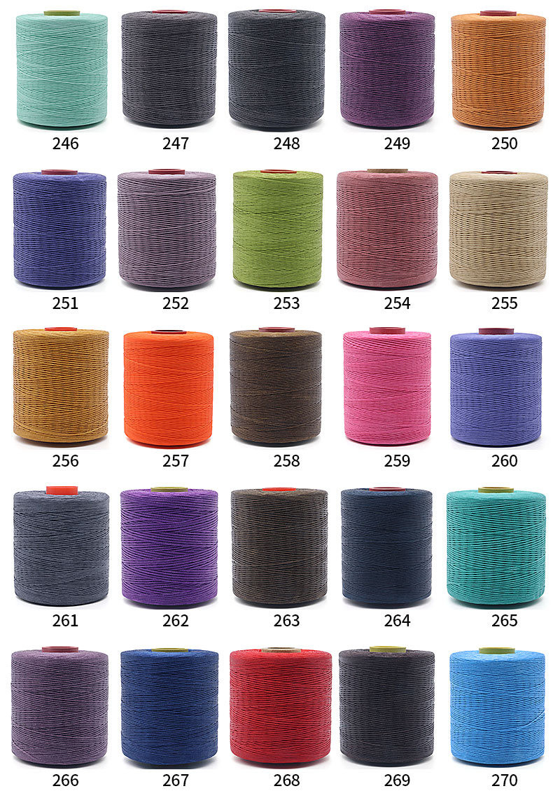 Diameter 2mm 400g Polyester Wax Bonded Braided Thread for Leather Sewing Thread 420D/16