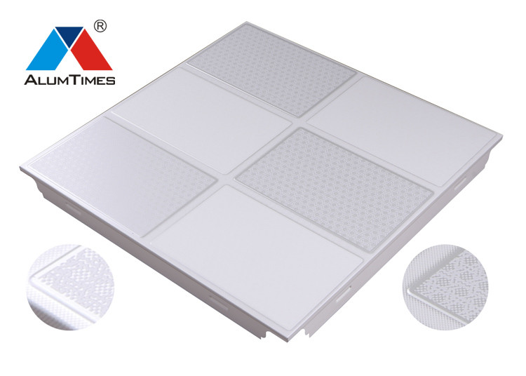 450*450 Aluminum Hotel Bath Room Ceiling Tiles Steady Structure