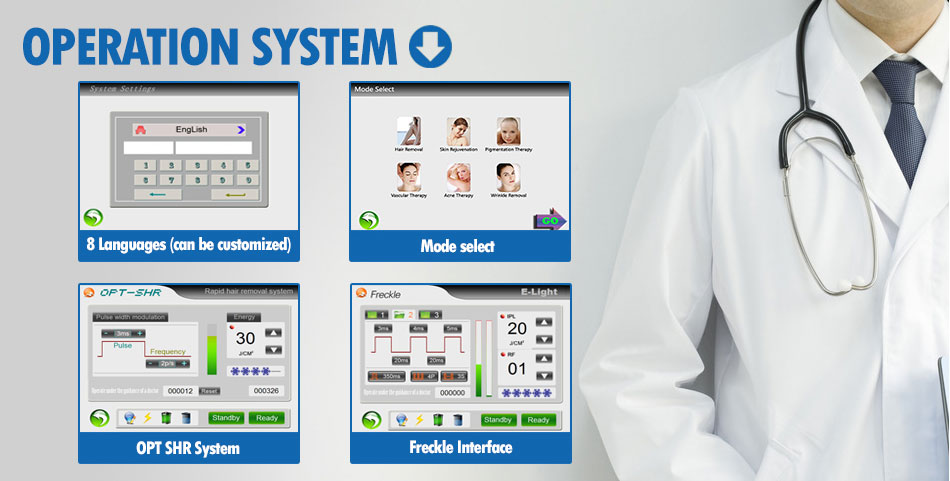 Spa OPT IPL SHR Hair Removal Semiconductor Cooling System