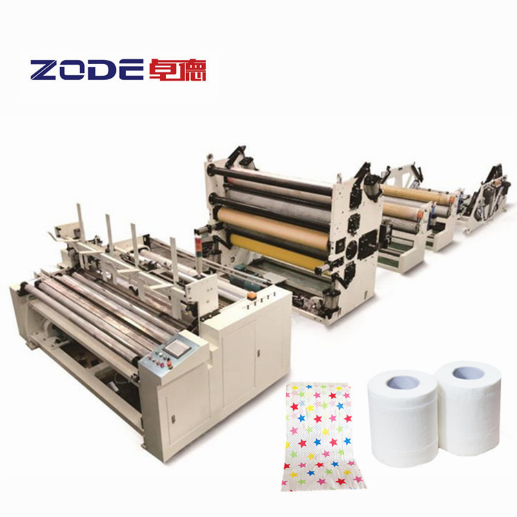PLC 4 Blades Jumbo Reel Winding Machine CE Roll Slitter Rewinder Machine