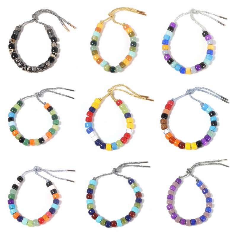 Howlite Natural Stone And Blotch Forte Beads Bracelet Classic Style For Daily