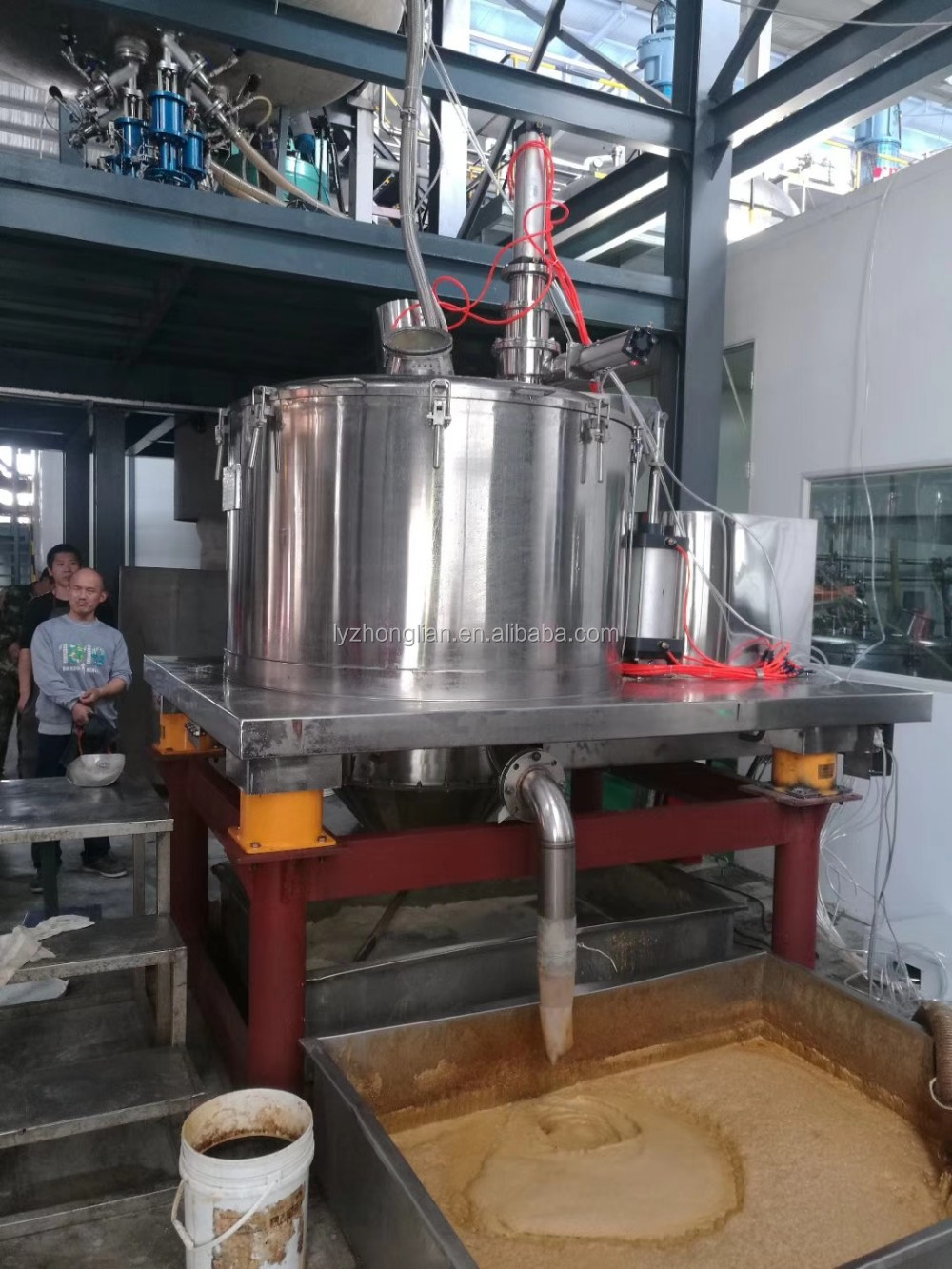 PGZ1250 Automatic discharge scraper centrifuge used for chemical food industry