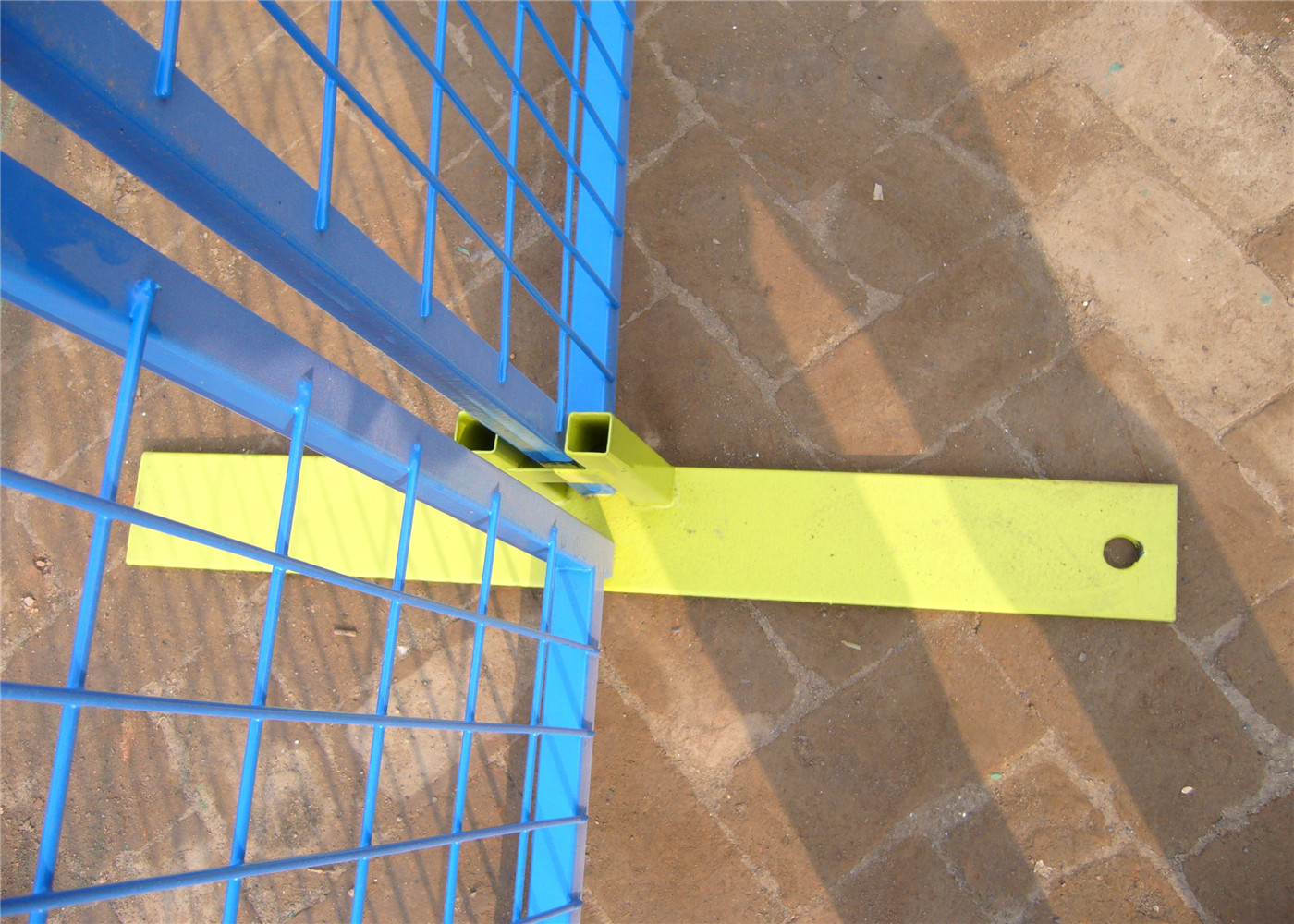 6'X9.6' temporary construction fence frame 1.6"/40mm brace1.2"/30mm and 16ga akzolnobel powder coated ral 6004